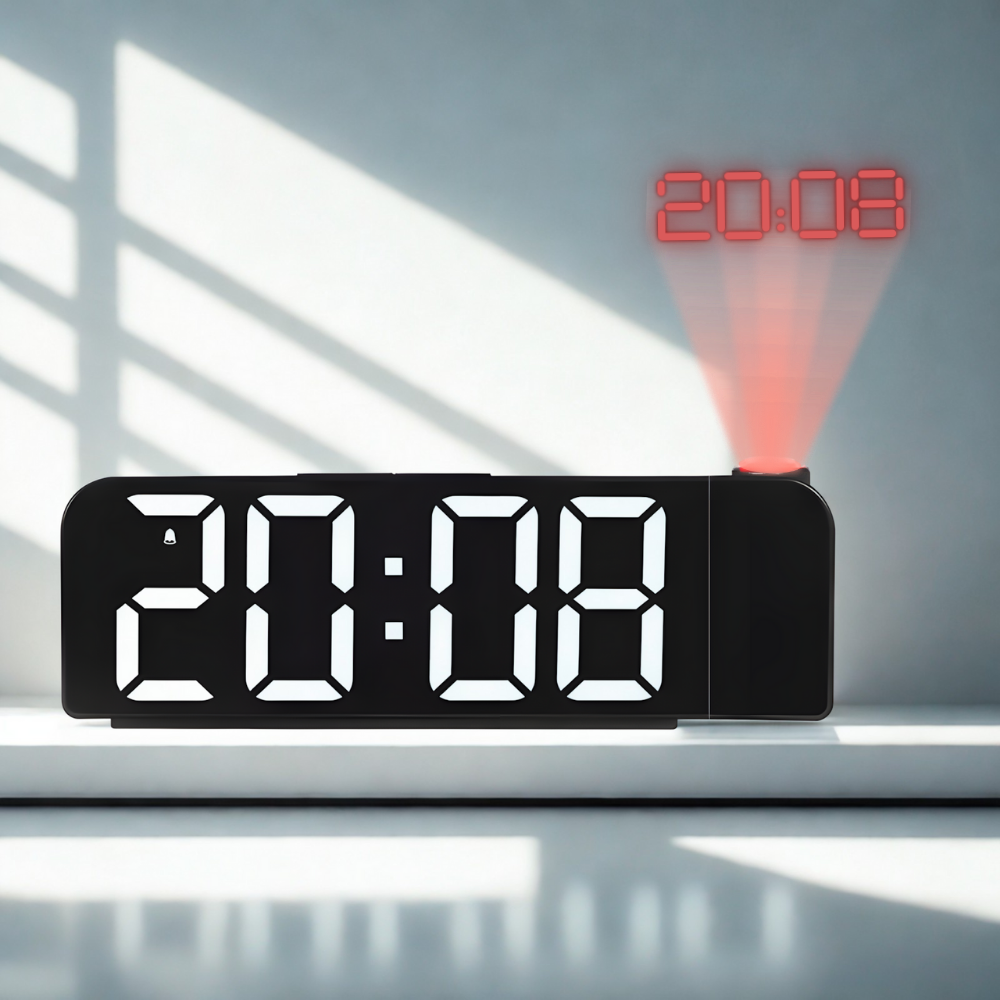 Réveil Projecteur LED | Projection Numérique & Mode Nuit | Reflecto