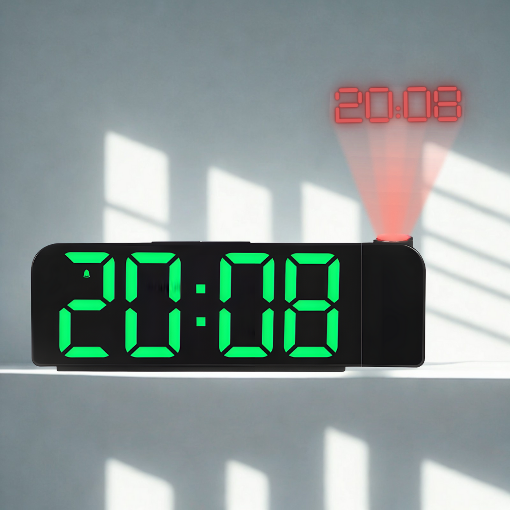 Réveil Projecteur LED | Projection Numérique & Mode Nuit | Reflecto