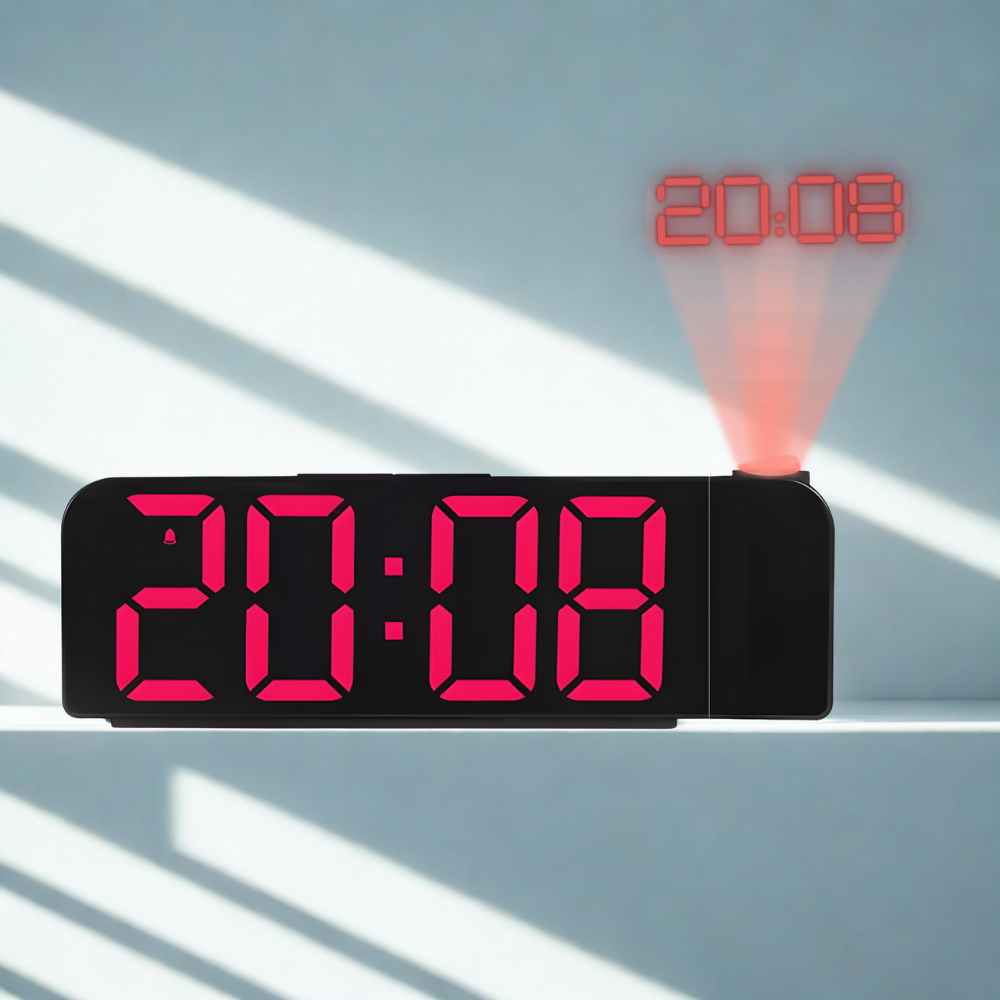Réveil Projecteur LED | Projection Numérique & Mode Nuit | Reflecto