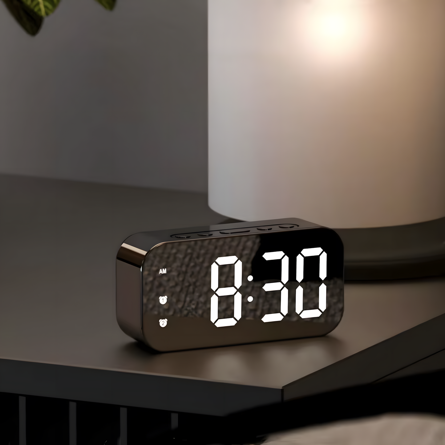 Réveil Numérique LED | Commande Vocale, Double Alarme & Température | Timora