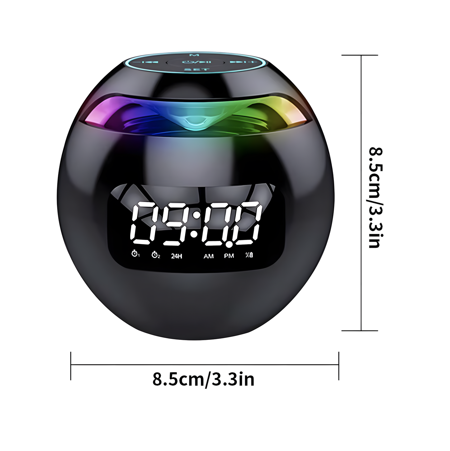 Réveil Radio | Enceinte Bluetooth, Étanche & Horloge Intégrée | Névia