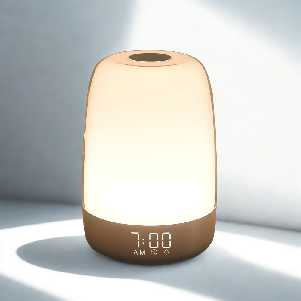 Réveil Simulateur d'Aube LED | Veilleuse Tactile & 6 Couleurs | Rayona