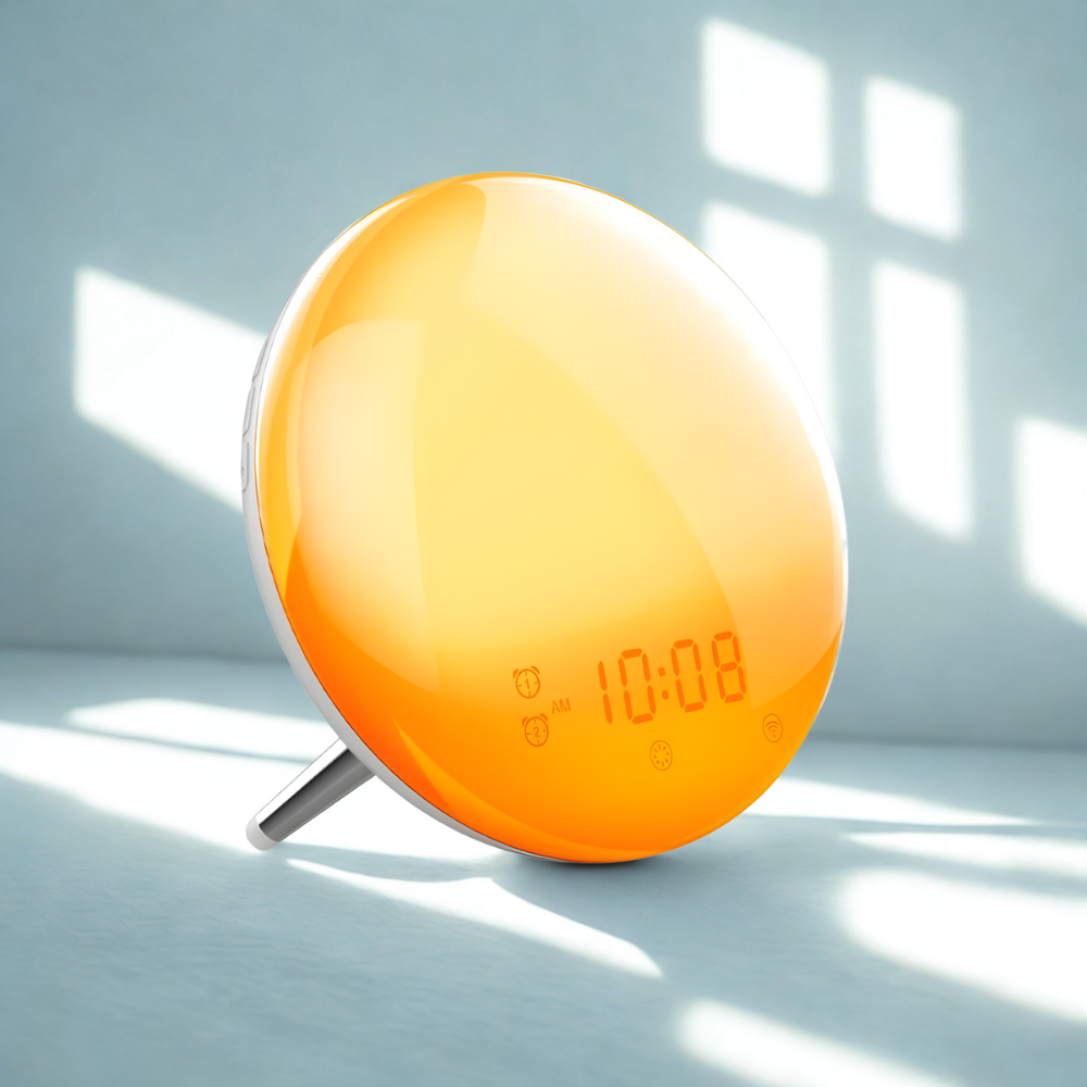 Réveil Simulateur d'Aube LED | Lumière Naturelle & Commande Smart | Aubéa