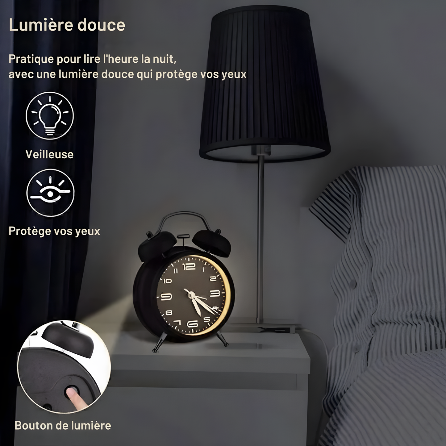 Réveil Rétro | Réveil Intelligent, Métallique & Design Élégant | MetalRing