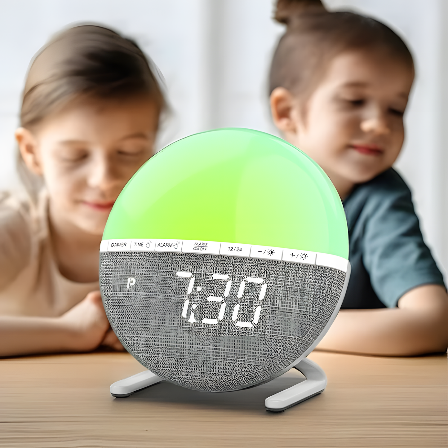 Réveil Simulateur d'Aube LED | Lumière Douce & Sons Naturels | Aurora