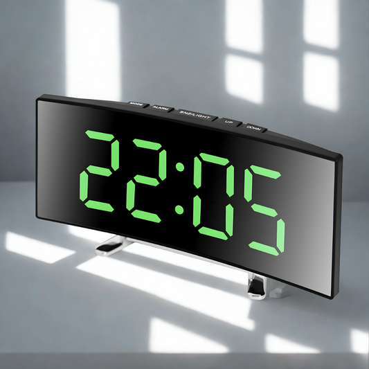 Réveil Numérique LED | Grand Écran LED & Batterie | Chrona