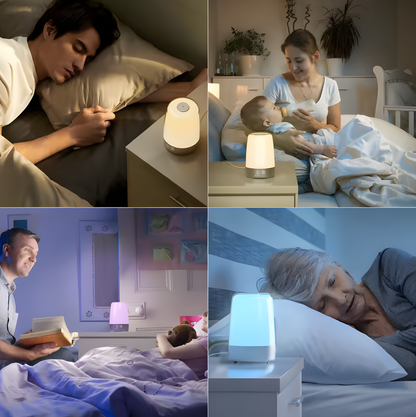 Réveil Simulateur d'Aube LED | Veilleuse Tactile & 6 Couleurs | Rayona