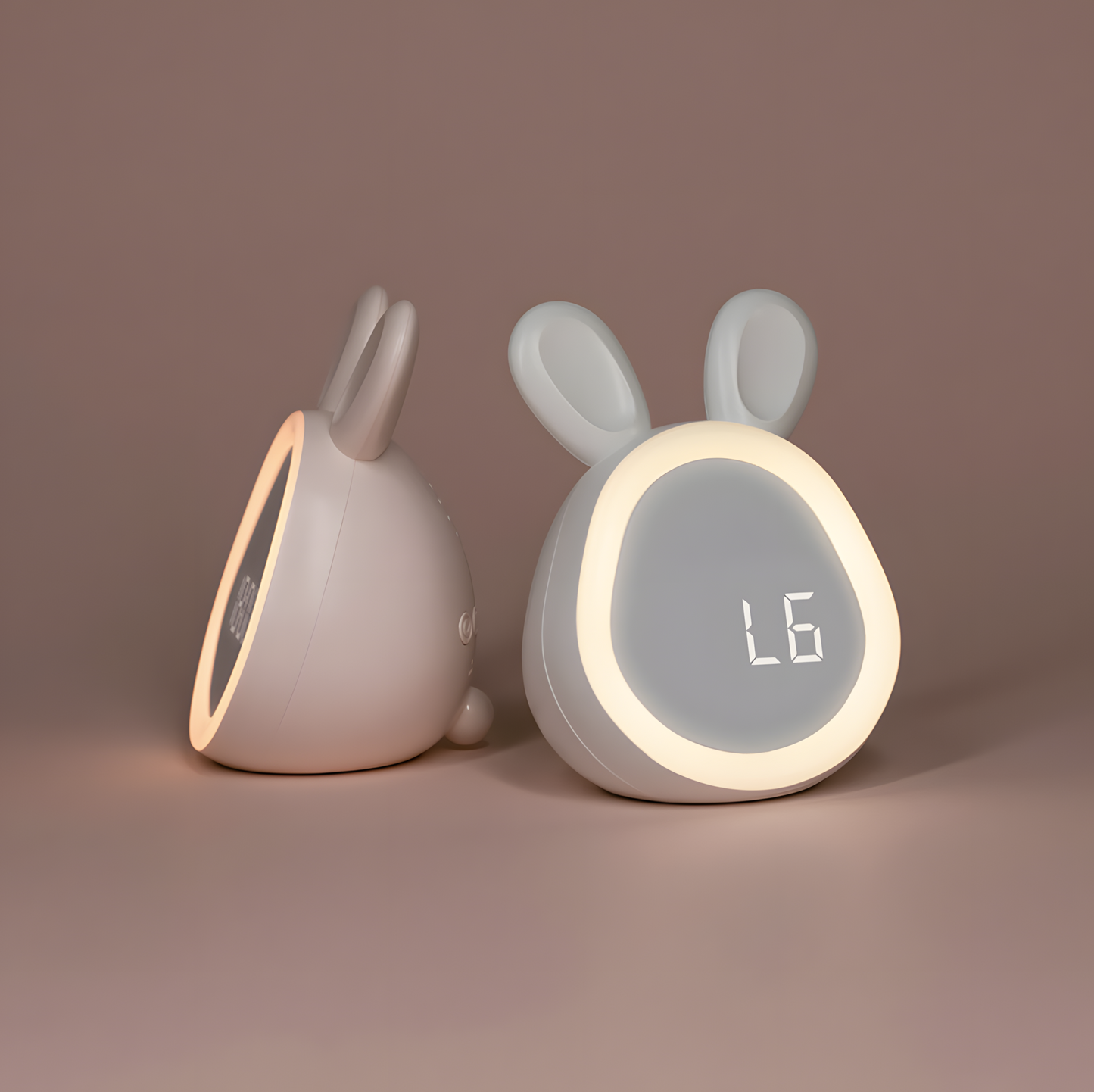 Réveil Enfant | Mini Lapin LED & Veilleuse Tactile | Lapi