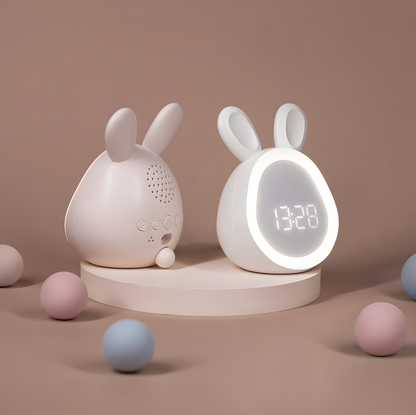 Réveil Enfant | Mini Lapin LED & Veilleuse Tactile | Lapi