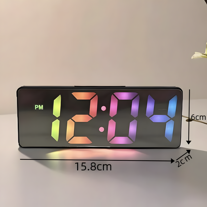 Réveil Numérique LED | Affichage Température & Luminosité Réglable | Theros
