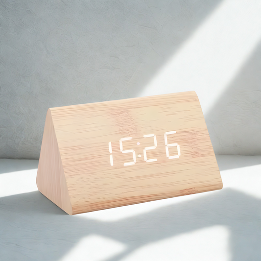 Réveil Bois LED | Heure, Date & Température | WoodTime