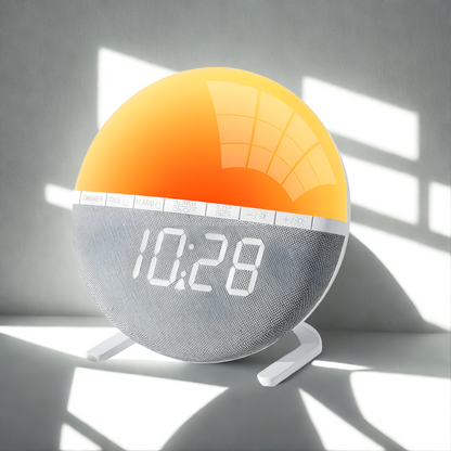 Réveil Simulateur d'Aube LED | Lumière Douce & Sons Naturels | Aurora