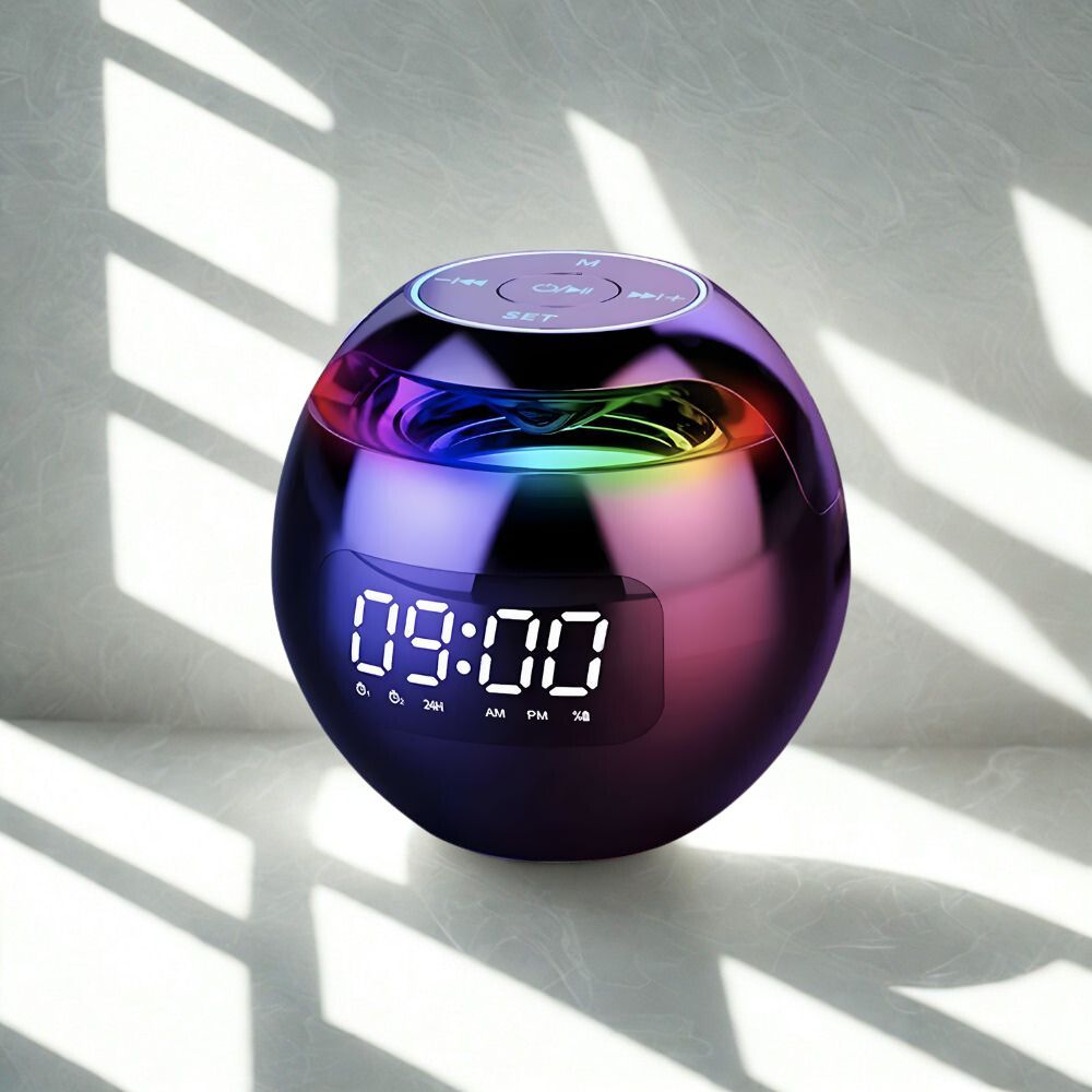 Réveil Radio | Enceinte Bluetooth, Étanche & Horloge Intégrée | Névia