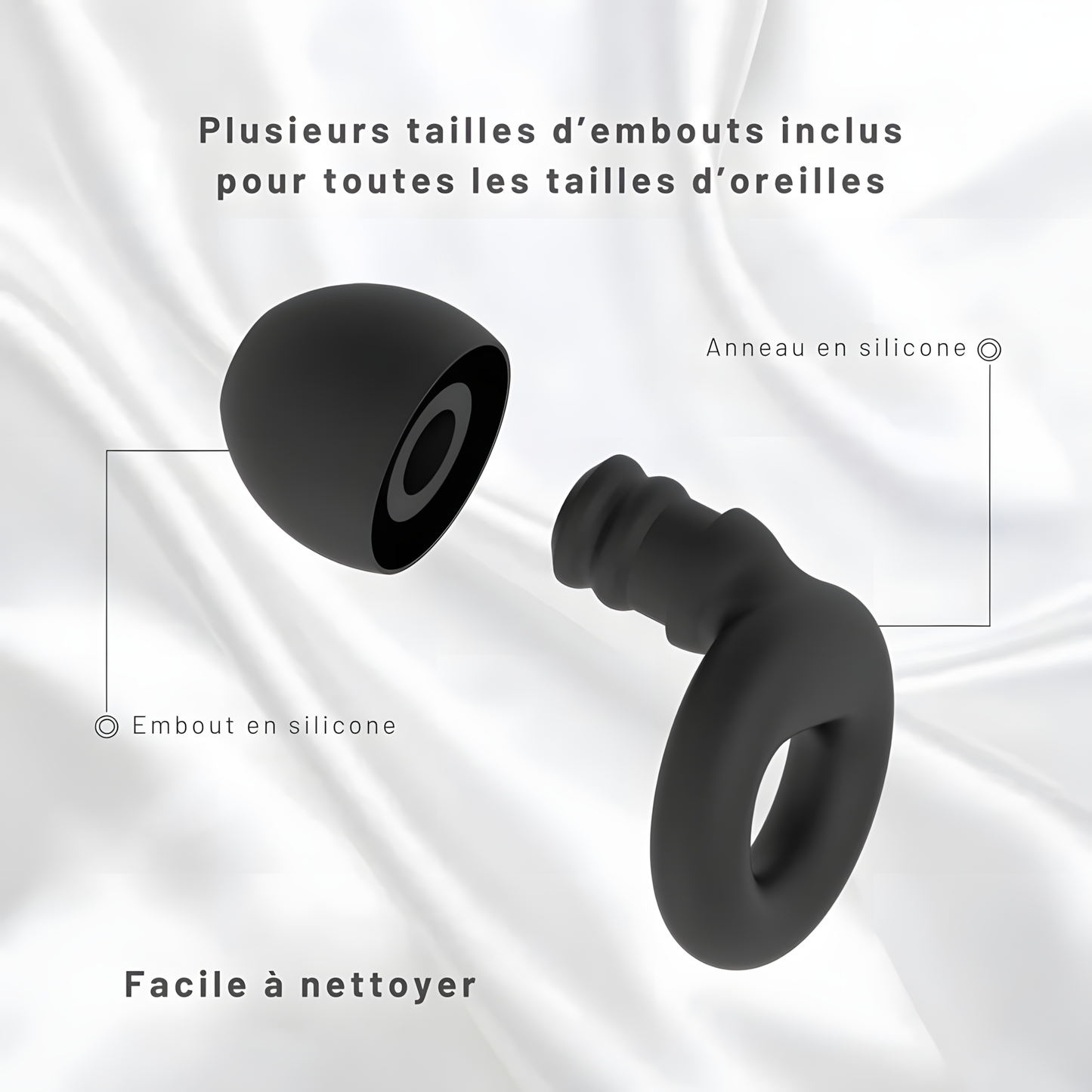 Bouchons Oreilles Premium Pour Dormir | Silence Absolu & Confort Total l LumaLoop