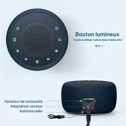 Réveil Radio | Radio FM, Veilleuse 7 Couleurs & 4 Alarmes | SonRise