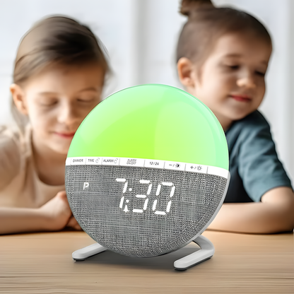 Réveil Simulateur d'Aube LED | Lumière Douce & Sons Naturels | Aurora