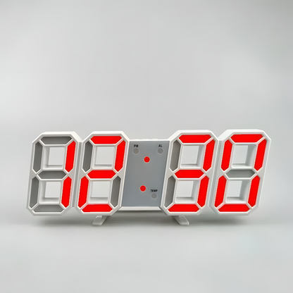 Réveil Numérique LED | Heure, Date & Température | 3DClock