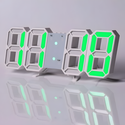 Réveil Numérique LED | Heure, Date & Température | 3DClock