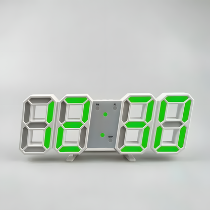 Réveil Numérique LED | Heure, Date & Température | 3DClock