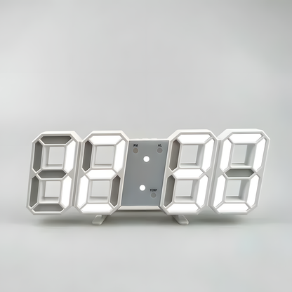 Réveil Numérique LED | Heure, Date & Température | 3DClock